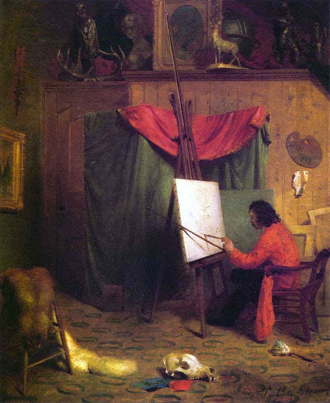 william holbrook beard in his studio